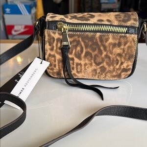 NWT Aimee Kestenberg Sorrento Leopard Print Crossbody Bag